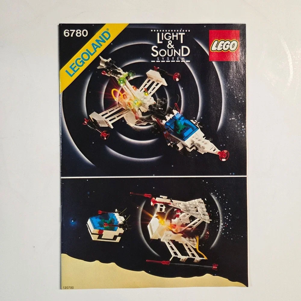 LEGO 6780 XT-Starship Instruction Manual Vintage 1986 Legoland Space Light Sound